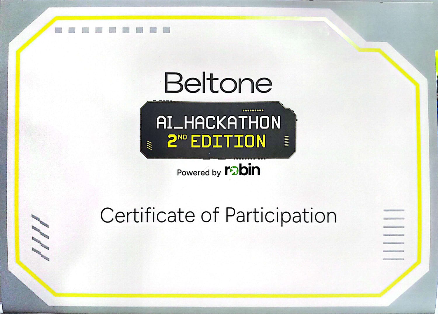 AI Hacathon at Beltone